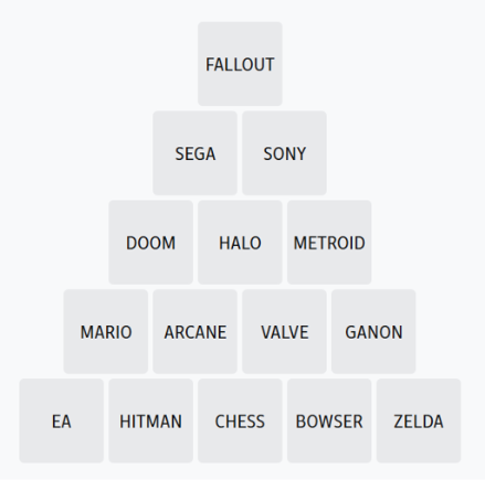 Demo pyramid game