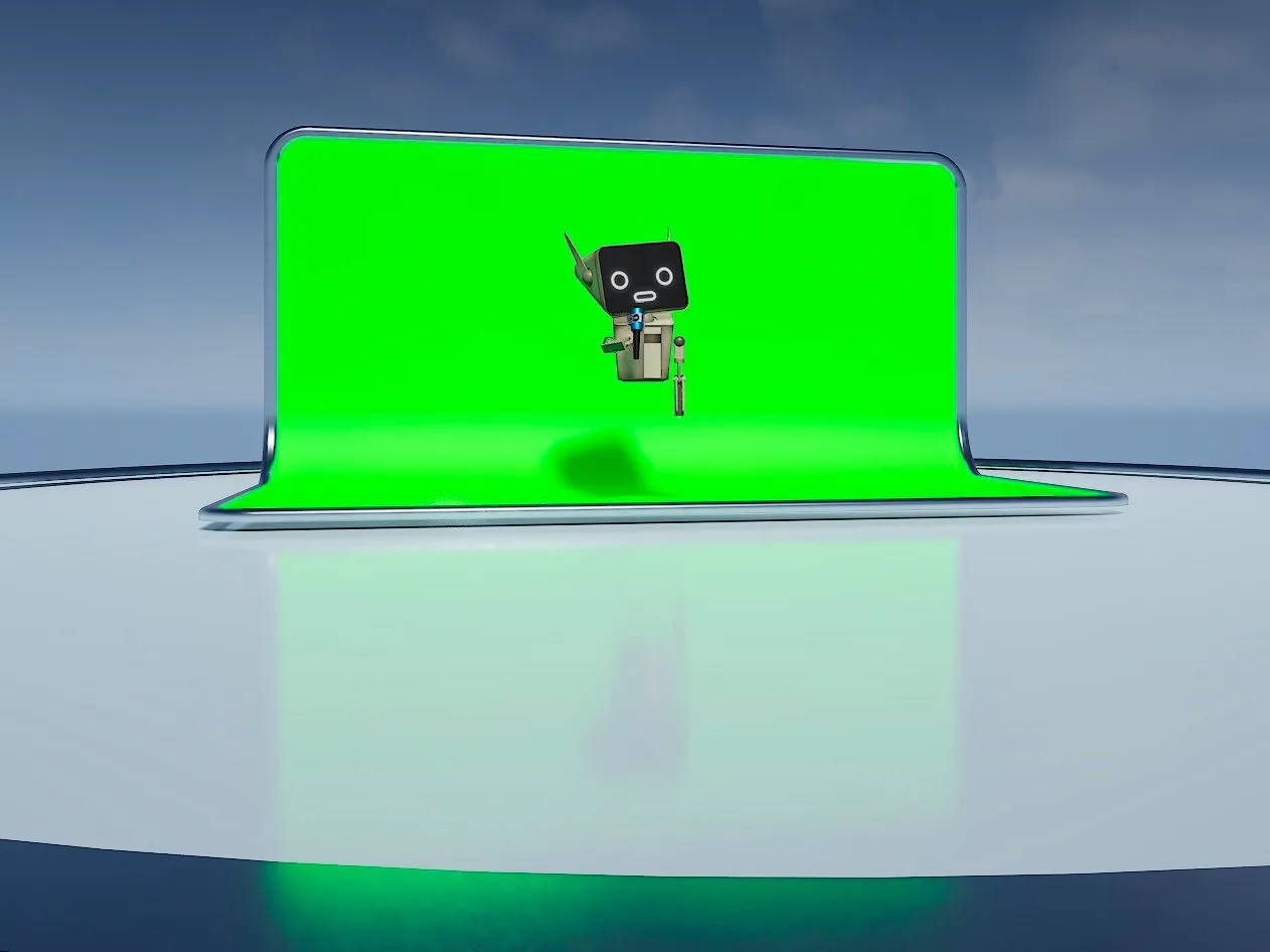 Professional, metaversy, and impossible to export in video form: Our bot avatar in the Unreal Engine.