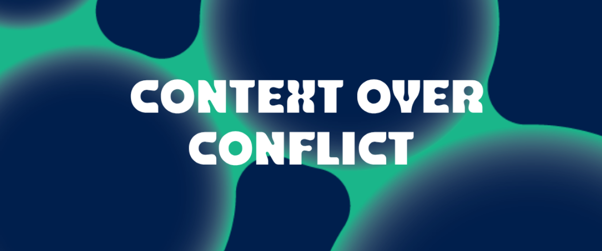 content over conflict